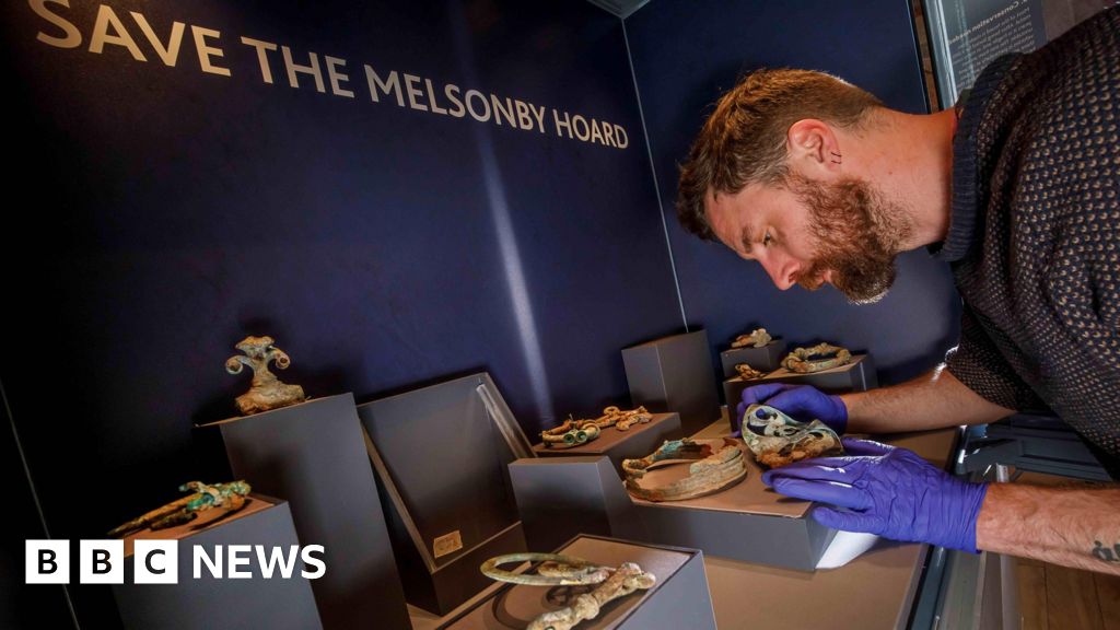 BBCYork's tweet card. The Melsonby Hoard contains 800 artefacts, believed to be one of the UK's largest Iron Age finds.