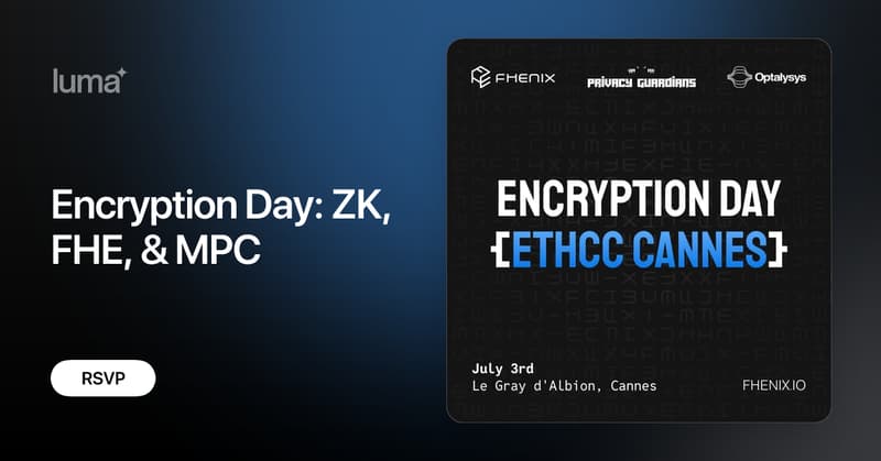 Optalysys's tweet card. Back by popular demand, the 4th iteration of Encryption Day returns in Cannes during EthCC on July 3rd, 2025 . At this flagship event, we'll feature a mix of…