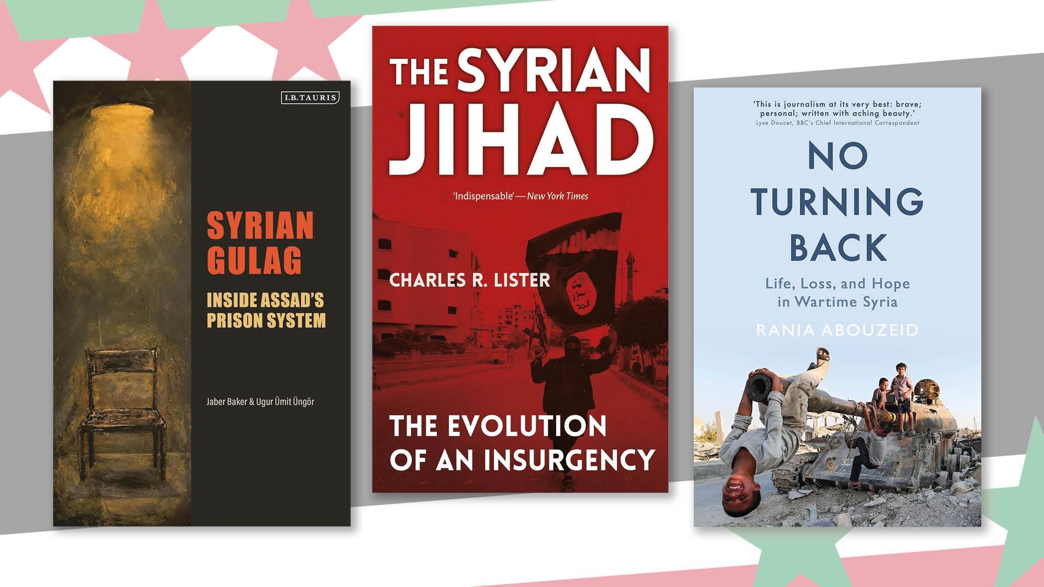 samdagher's tweet card. A selection of some of the best titles shedding light on the conflict and its place in the wider power struggles across the Middle East