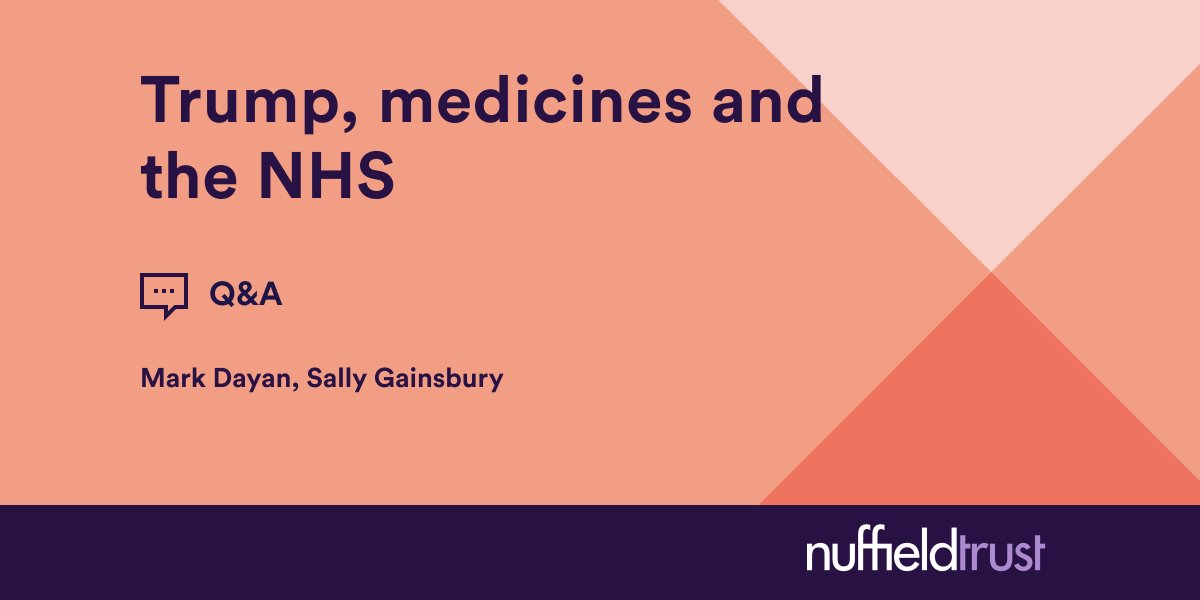 markgdayan's tweet card. Following recent press speculation that the UK may soon agree to pay more for drugs used within the NHS as part of a trade deal with the USA, we spoke to Mark Dayan and Sally Gainsbury to discuss the...