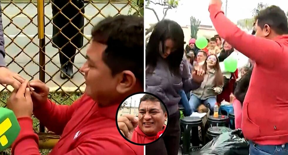 tromepe's tweet card. Desde la tribuna del desfile, sorprendió a todos al sacar un anillo envuelto en una escarapela. Se arrodilló, le pidió perdón a su pareja y le juró amor eterno… ¡ella dijo que sí!.