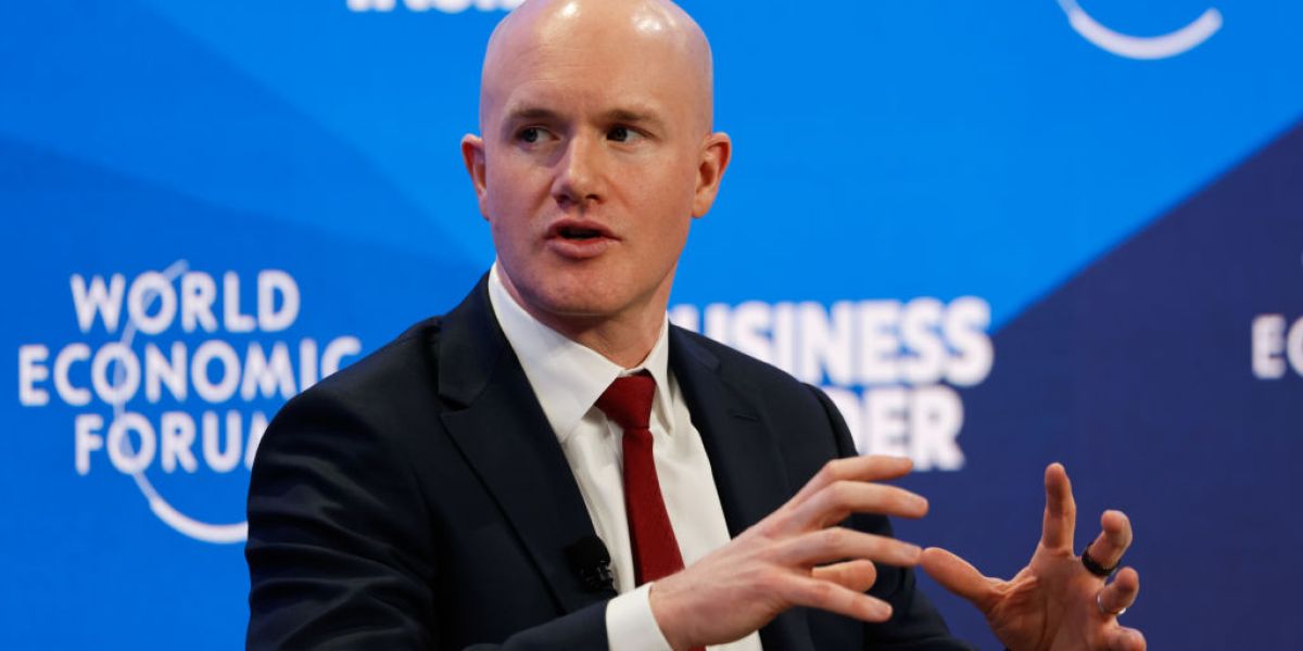 Jeff Roberts speaking at the World Economic Forum about Coinbase earnings