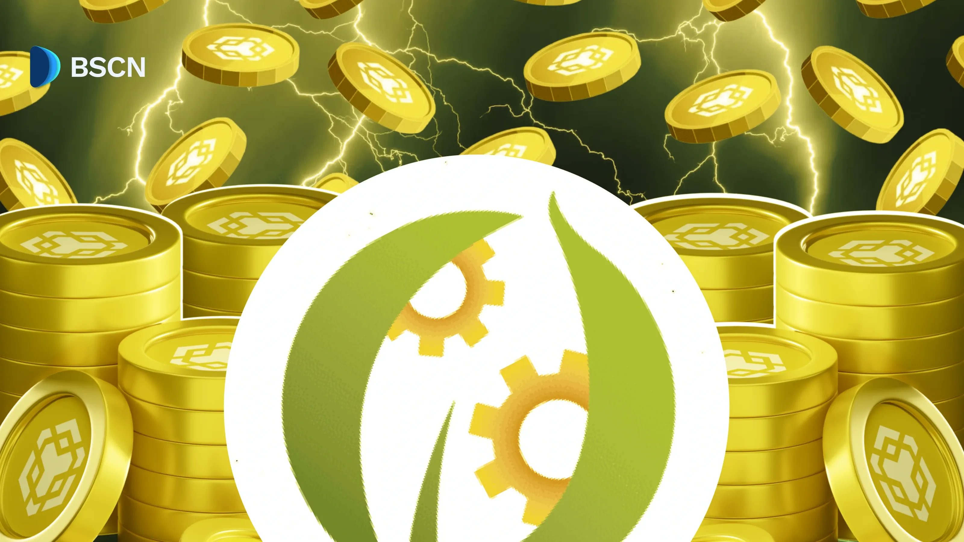 BNC BNB Treasury Image with coins and gears