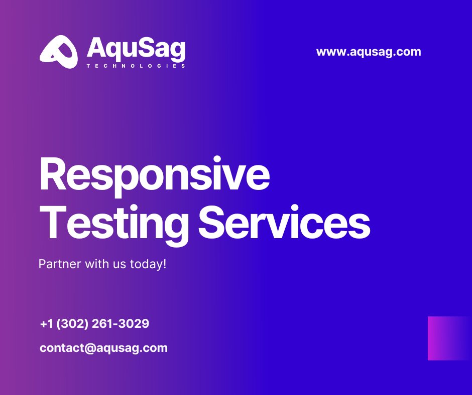 aqusag's tweet card. Ensure smooth operability across all devices and screen sizes with Aqusag's responsive testing services. We provide a seamless user experience on all platforms.