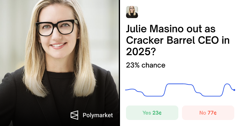 🎰POLYMARKET: Il CEO di Cracker Barrel si dimette