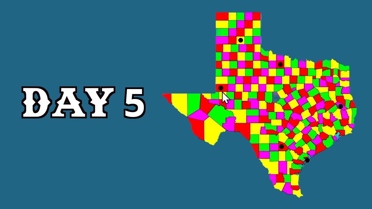 clickandlearn12's tweet card. Texas 30 Day Challenge! Day 5 #texas #counties #States #geography...