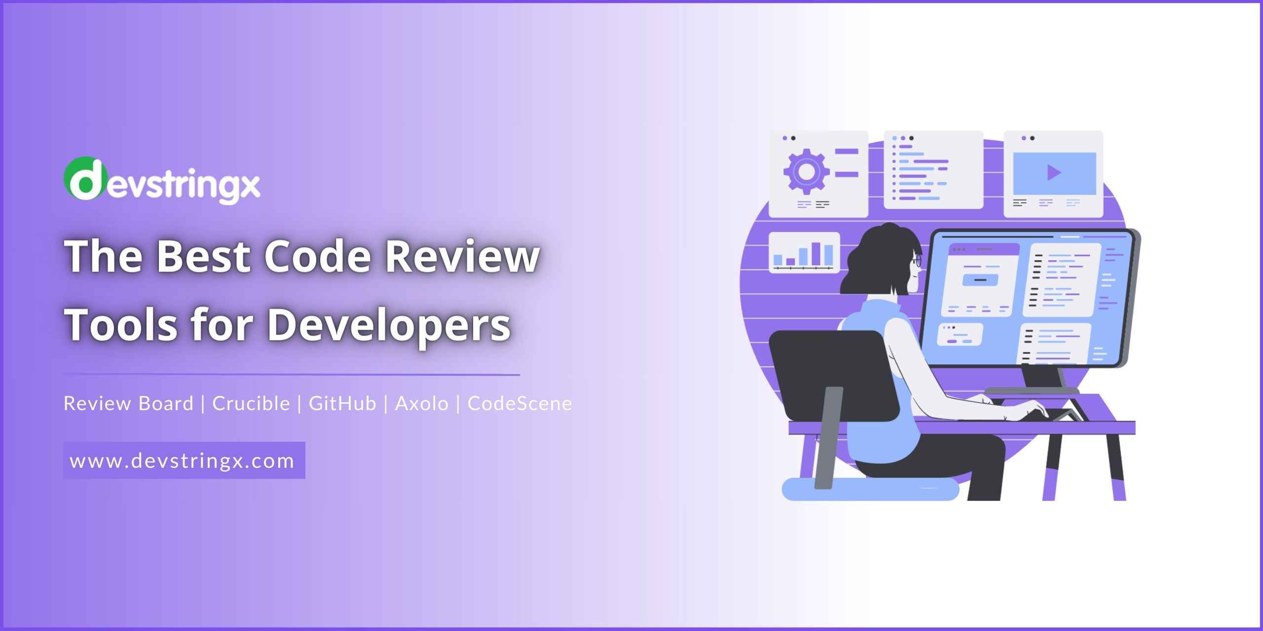 DevstringXS's tweet card. Let's see the ten best code review tools to make your software development process faster. Don't miss it to develop a bug-free product.