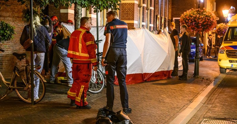 Brandweer bevrijdt jongeman in Appingedam