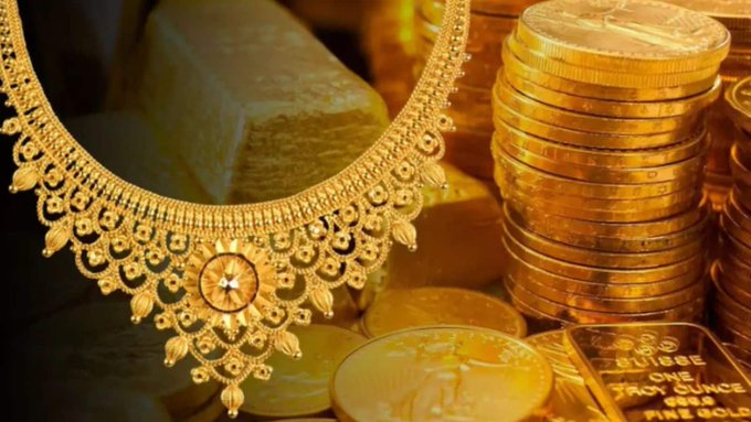 Today's Gold Price in India Chart showing rates for 24K, 22K, and 18K gold