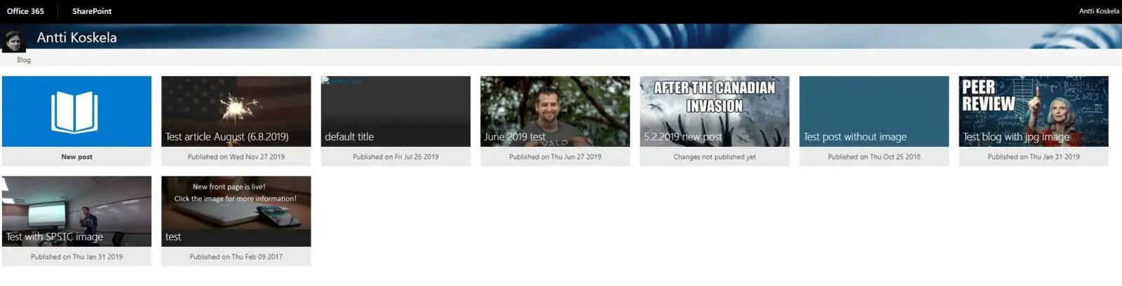 koskila's tweet card. You might've heard the news - Delve Blogs are on the way out, leaving your users without a blogging platform on Office 365, and their data homeless. And by...