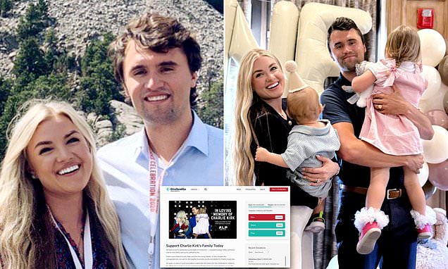 Daily Mail on X: "Charlie Kirk's fans' incredible gesture to widow Erika and his 𝘤𝘩𝘪𝘭𝘥ren as they raise $3million in less than two days https://t.co/7hndIGsAjg" / X