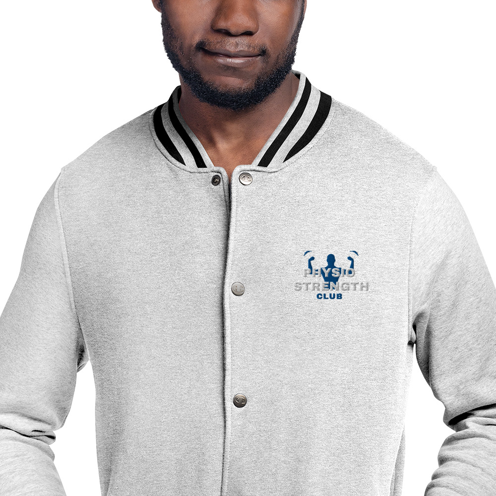 swfitebooks's tweet card. Give your streetwear look an update with this embroidered Champion bomber jacket. The detailed embroidery adds a unique twist to the classic bomber jacket, resulting in a truly distinct fashion item...
