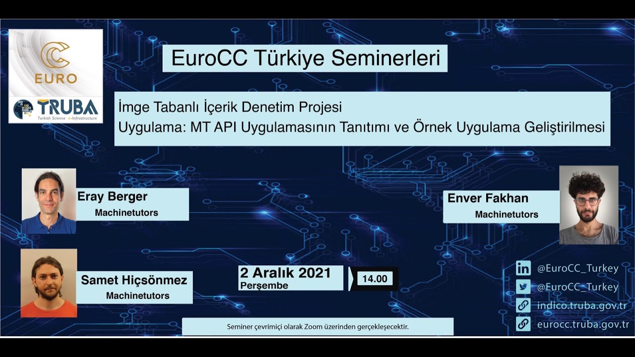 machinetutors's tweet card. EuroCC Türkiye Seminerleri-MachineTutors