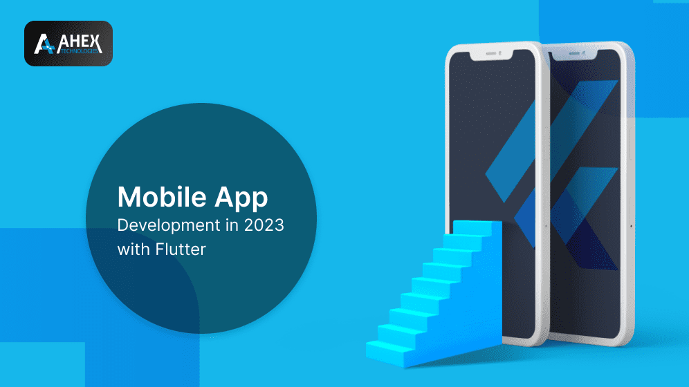 ahextechnology's tweet card. Stay ahead in mobile app development with Flutter! Discover 2023's industry-changing trends & innovations. Get ready to transform your apps!
