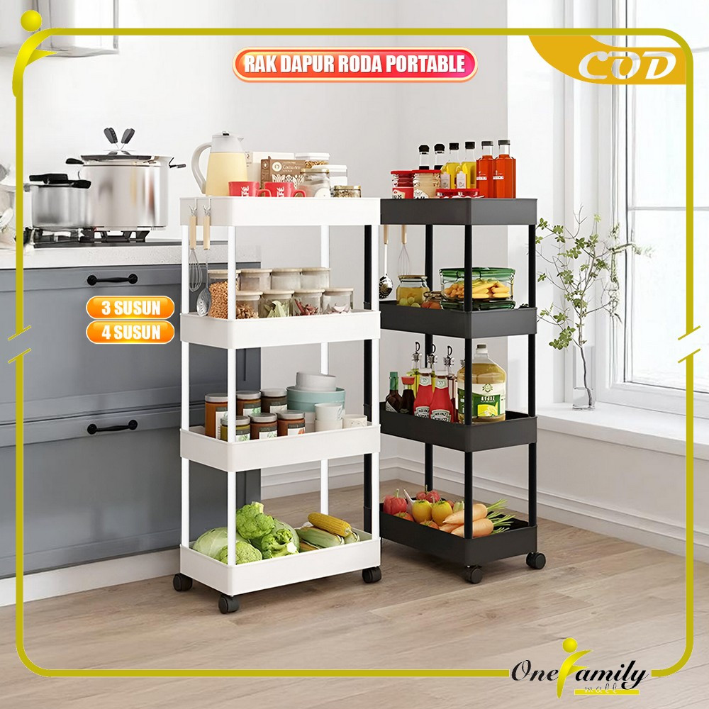 Mayangcitrasptr's tweet card. Beli ONE-C802 Rak Susun Serbaguna 4 Tingkat Dengan Roda Bahan Plastik Rak Dapur Roda Portable / Rak Kamar Mandi Trolley Tempat Penyimpanan Multifungsi Terbaru Harga...