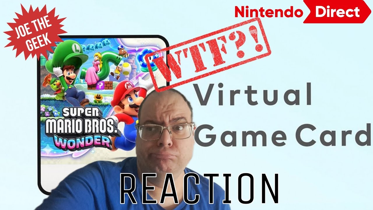 JoeTheGeek416's tweet card. VIRTUAL GAME CARD | NINTENDO DIRECT EXCLUSIVE | ANNOUNCEMENT REACTION