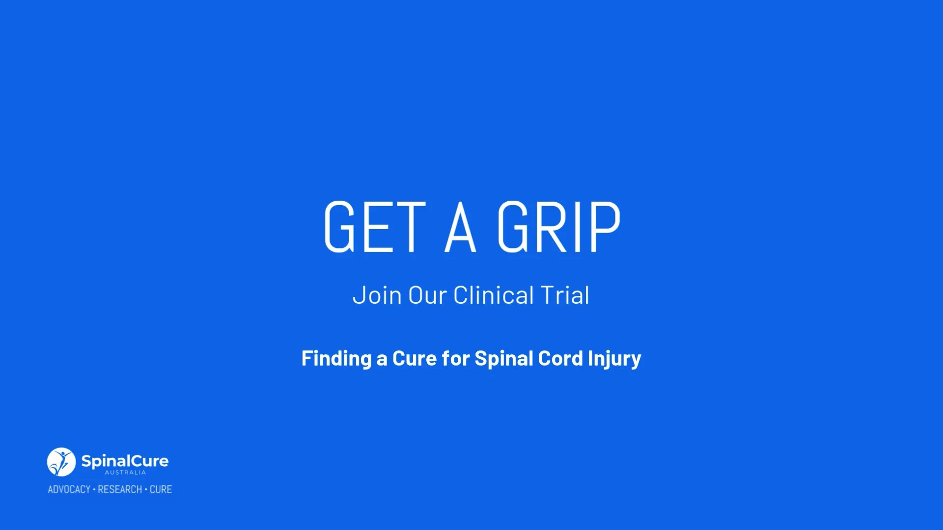 Eligius4917's tweet card. Get a Grip - Join Our Clinical Trial