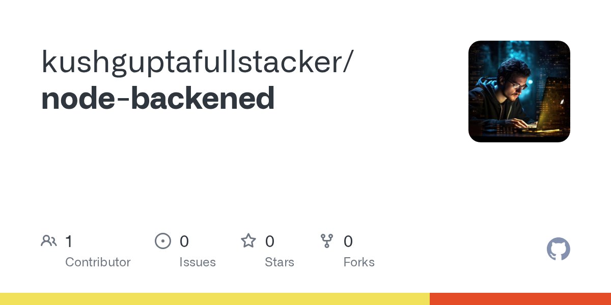 kushgupta662148's tweet card. Contribute to kushguptafullstacker/node-backened development by creating an account on GitHub.