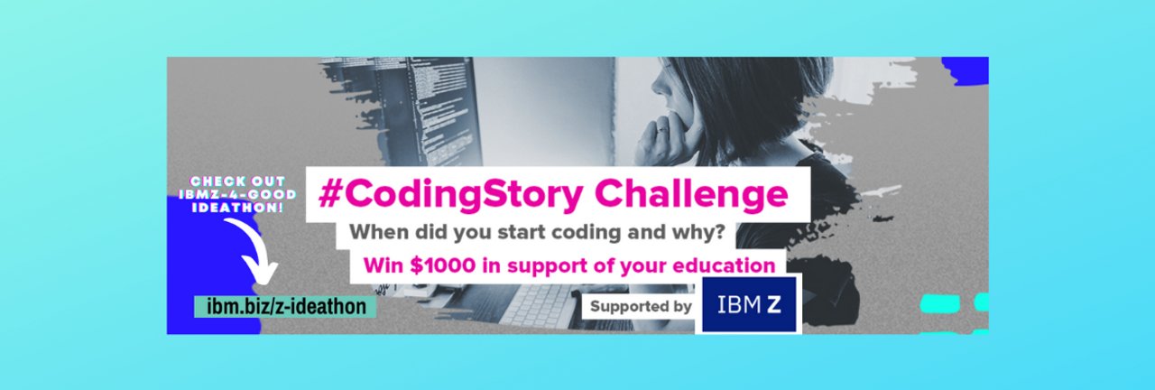 mentorafrika's tweet card. 📣 Next challenge, #CodingStory 👾 Supported by IBMz 💻. Win $1000💰to support your education! ➡️ For this challenge, let's tell a story about what coding means to us. To participate, create a video...