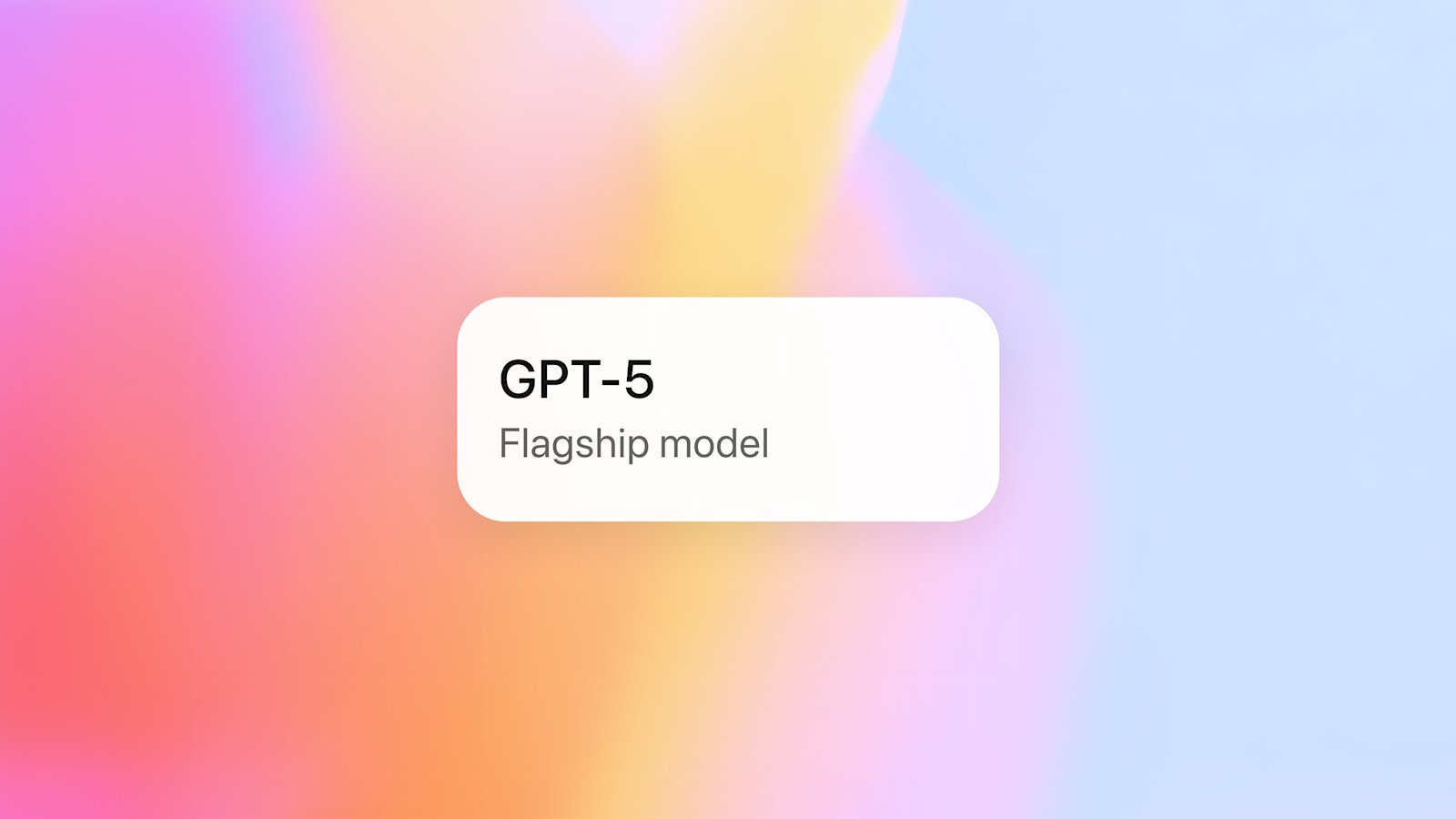OpenAI's tweet card. Our smartest, fastest, most useful model yet, with built-in thinking that puts expert-level intelligence in everyone’s hands.