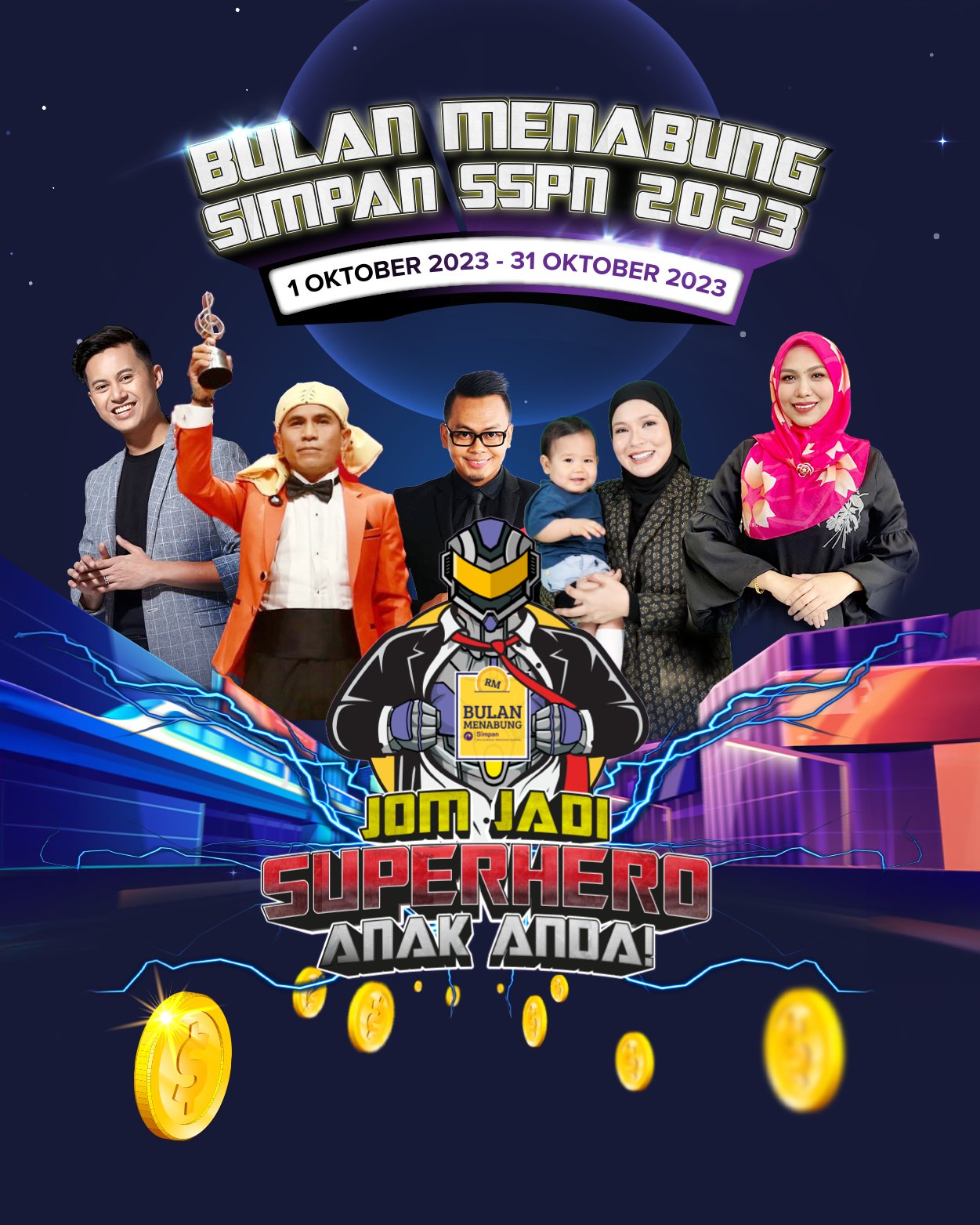 PTPTNOfficial's tweet card. Bulan Menabung Simpan SSPN 2023 kembali lagi dengan konsep jelajah ke negeri-negeri bertujuan untuk membantu ibu bapa memulakan tabungan.