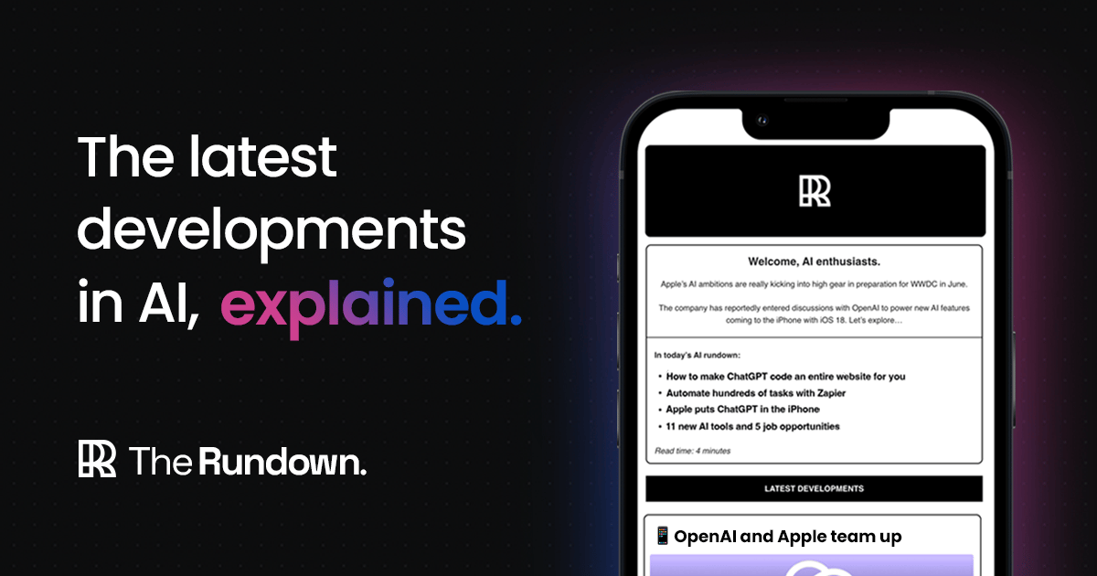 MasoudMzlwm702's tweet card. Get the latest AI news, understand why it matters, and learn how to apply it in your work. Join 1,000,000+ readers from companies like Apple, OpenAI, NASA.