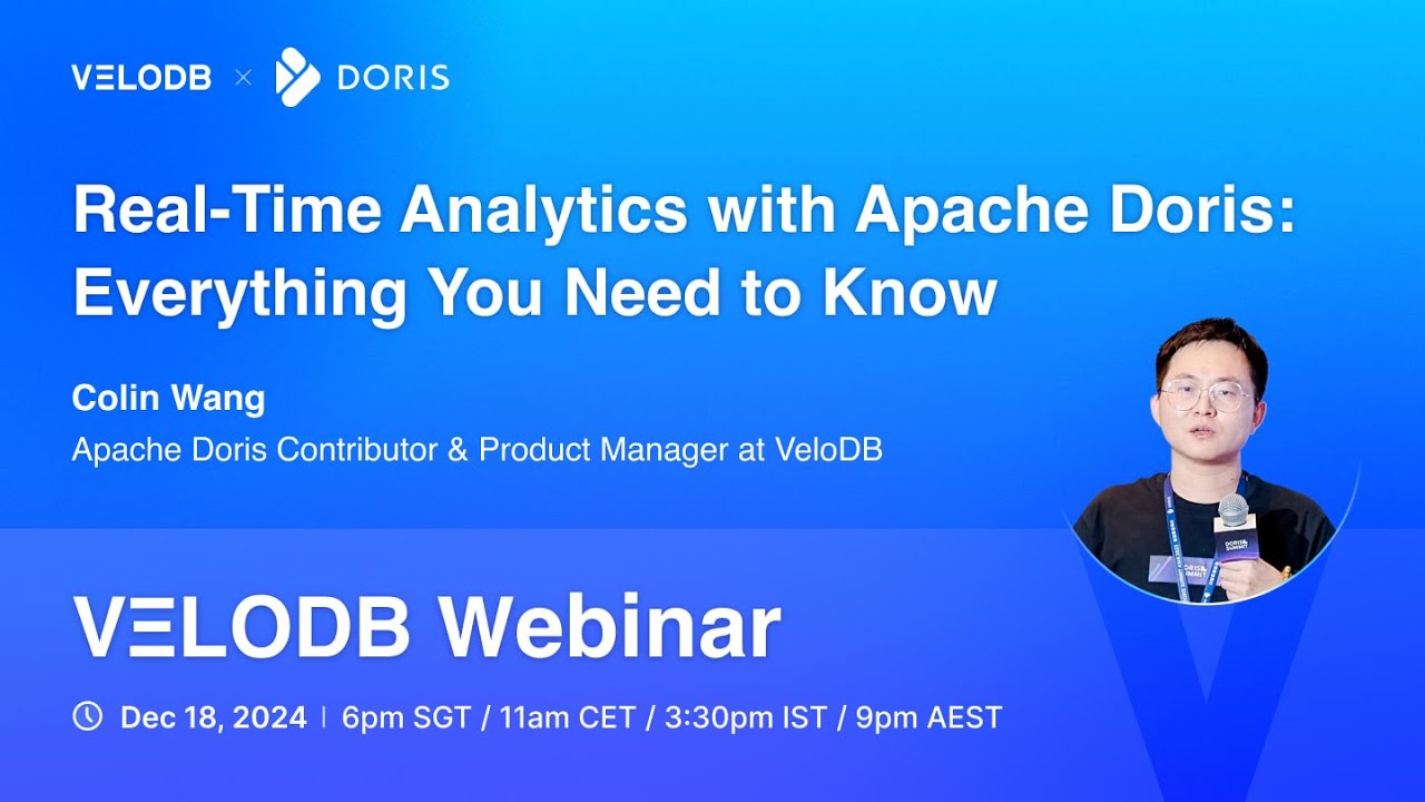 VeloDB_IO's tweet card. Real-Time Analytics with Apache Doris: Everything You Need to Know