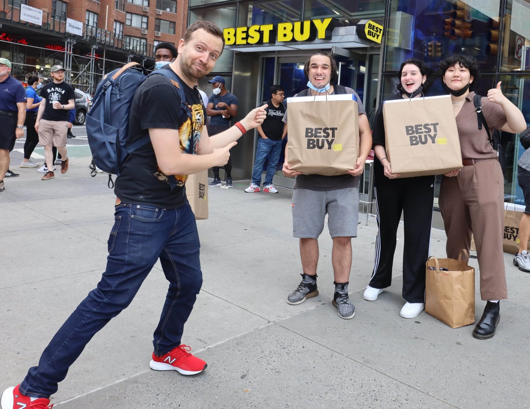 stepango's tweet card. Matt Swider will reach 🥳 1 million Twitter followers 🥳 in October, as he helps people with restocks. He and TechRadar are giving away: ✅ PS5 Disc console ✅ Xbox Series X console ✅ 10 PlayStation...