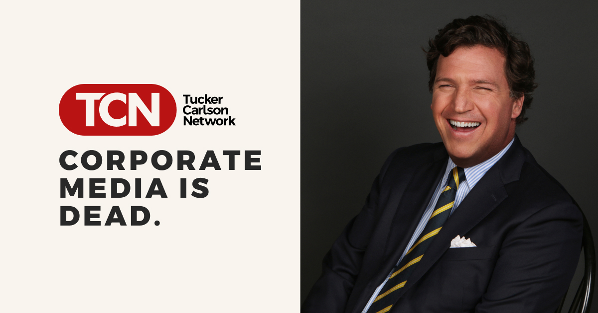 TCNetwork's tweet card. Tucker Carlson Network