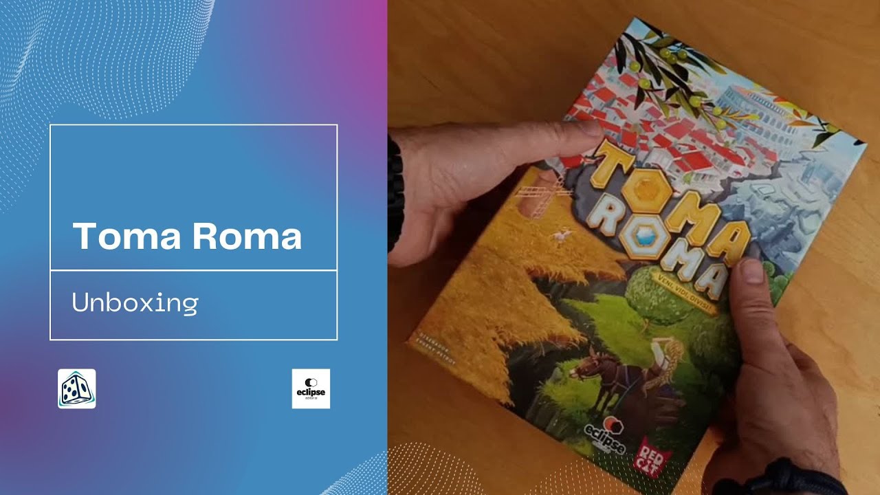 tirandodadosbg's tweet card. Toma Roma ~ Unboxing