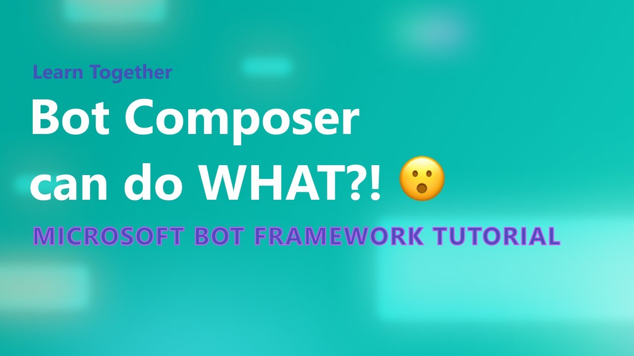 Msdev_WE's tweet card. Bot Framework Composer provides an easy-to-use design surface for building a bot, integration with Azure cognitive services, and it works well for teams of developers building apps that can be...