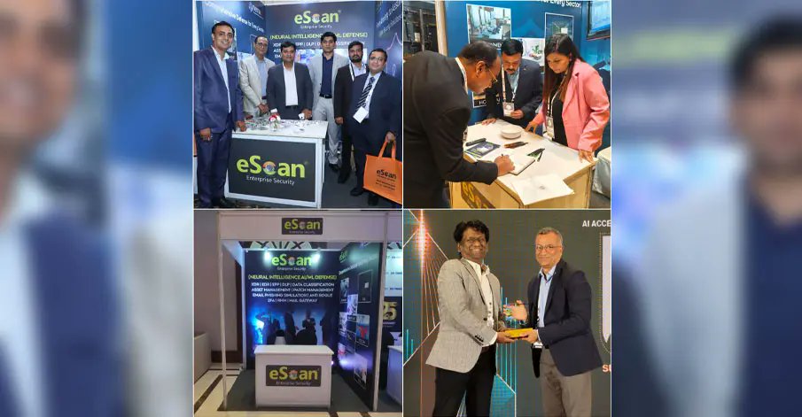 escan_tweet's tweet card. New Delhi: eScan, a global leader in IT security solutions, is actively participating in the ongoing CIO 500 Intercity events being organized across major Indian cities. Through its active presence,...