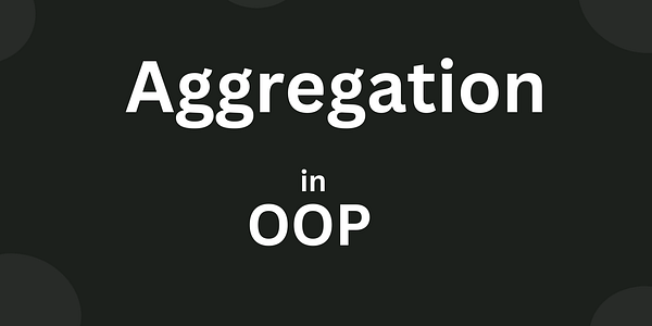 ravi_devrani's tweet card. Aggregation is when an object is made up of one or more objects, but those objects can live outside the main object. It defines the has-a…