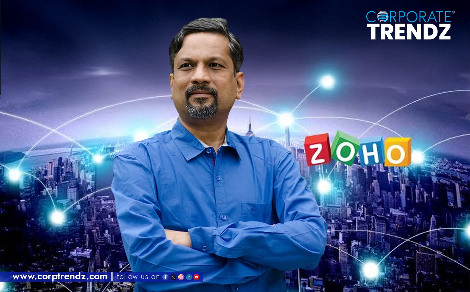 ashtroammedia's tweet card. Zoho Corporation CEO Sridhar Vembu stepped down from his position to assume as Chief Scientist within the company.....