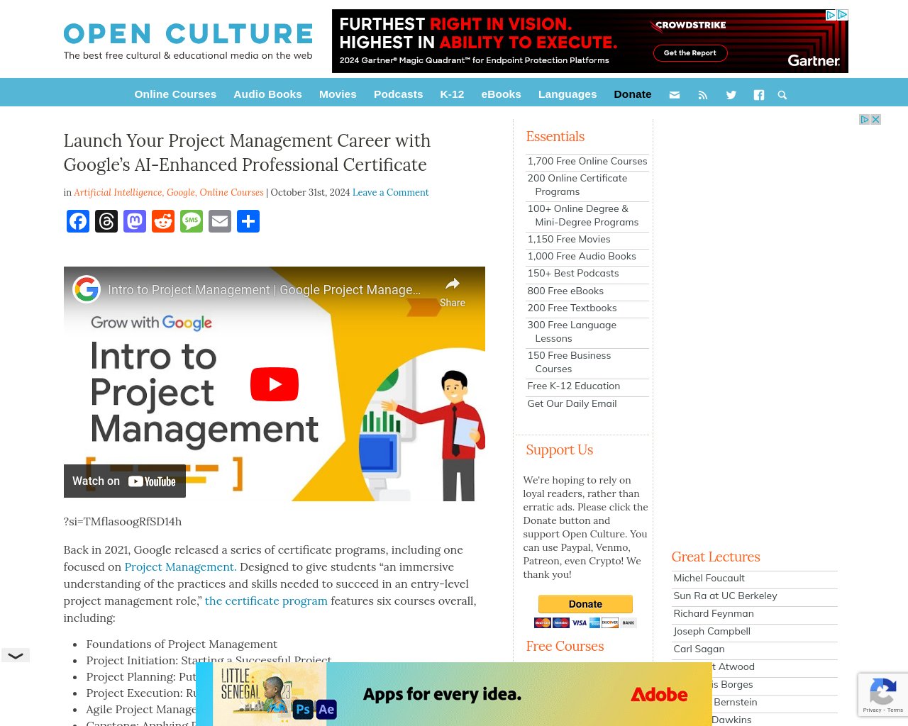 managetech_inc's tweet card. Googleが2021年にリリースしたプロジェクトマネジメントに焦点を当てた認定プログラムを紹介 このプログラ