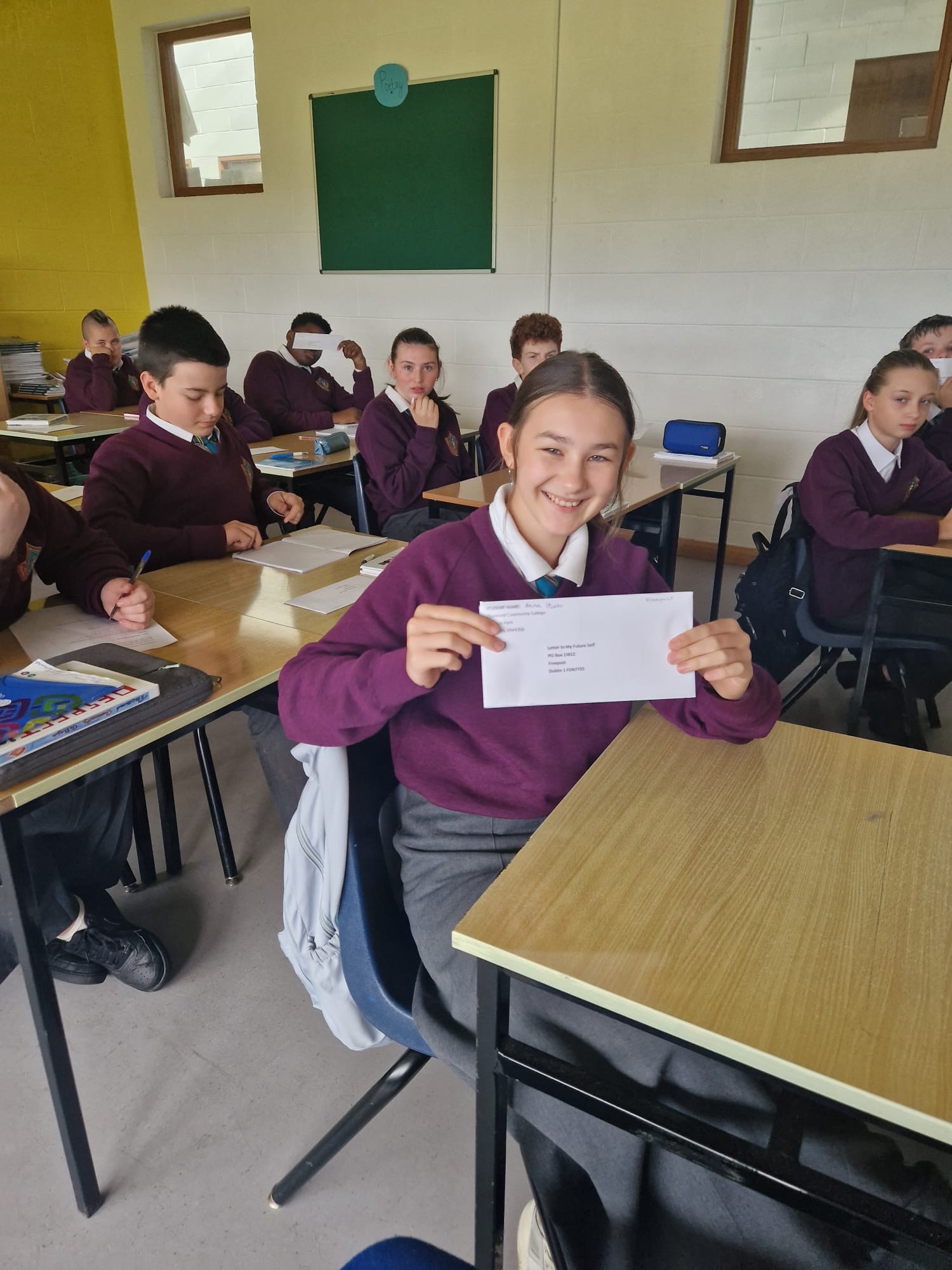 Thomondcclib's tweet card. FIRST year students at Thomond Community College took part in a project to write a letter to their future selves.