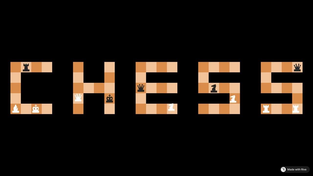 babel56's tweet card. Rive #5 - Chess Typography 3