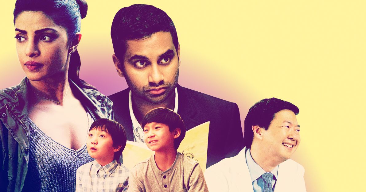 teamworldgirls's tweet card. From Fresh Off the Boat to Master of None.