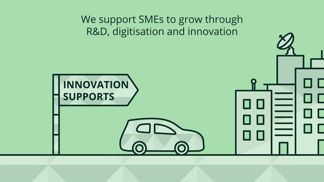 Logic_A_to_B's tweet card. Government supports for SMEs