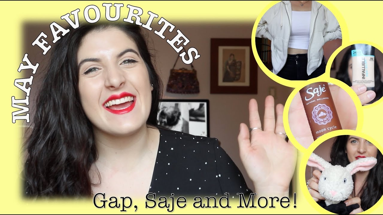 Saturdayy_Vibes's tweet card. MAY FAVOURITES: Gap, Saje and MORE!