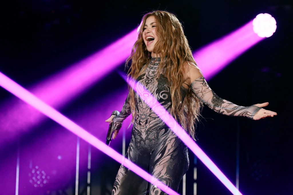 billboard's tweet card. Shakira electrified Global Citizen Festival 2025 with empowering hits like "She Wolf" and "Hips Don’t Lie."