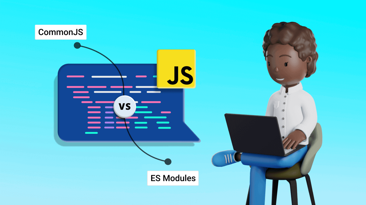 Syncfusion's tweet card. This blog compares two pivotal module systems in JavaScript, CommonJS and ES Modules, with code examples.