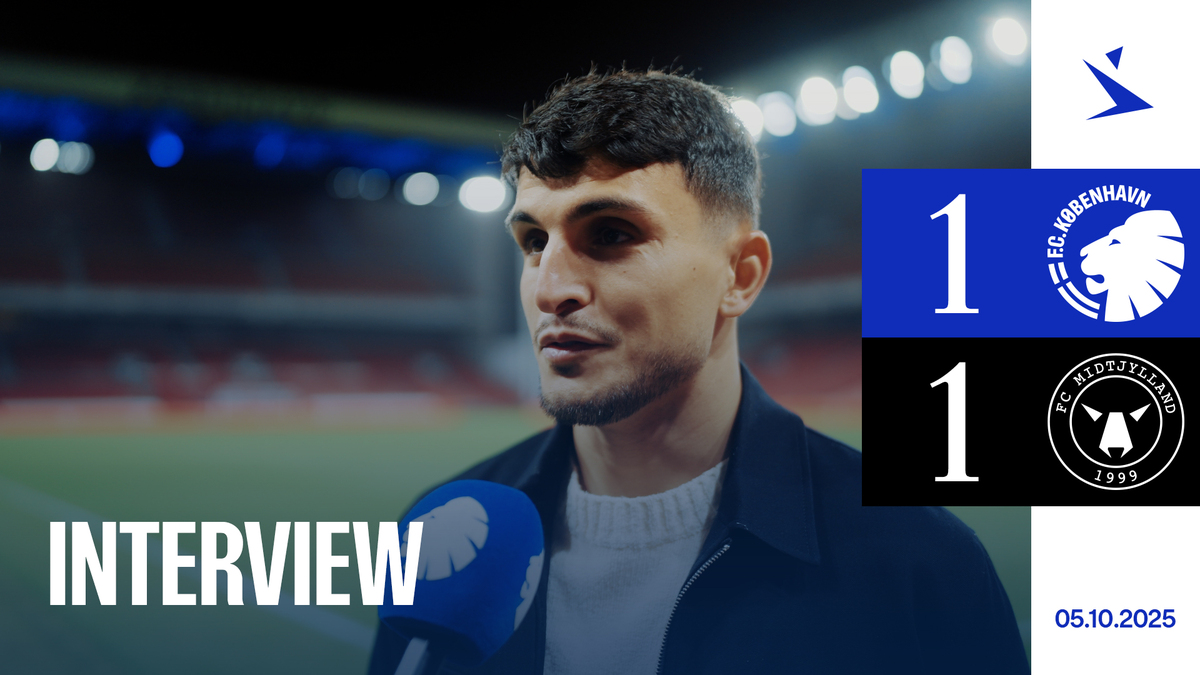 FCKobenhavn's tweet card. Elyounoussi: Måtte arbejde os ind i kampen