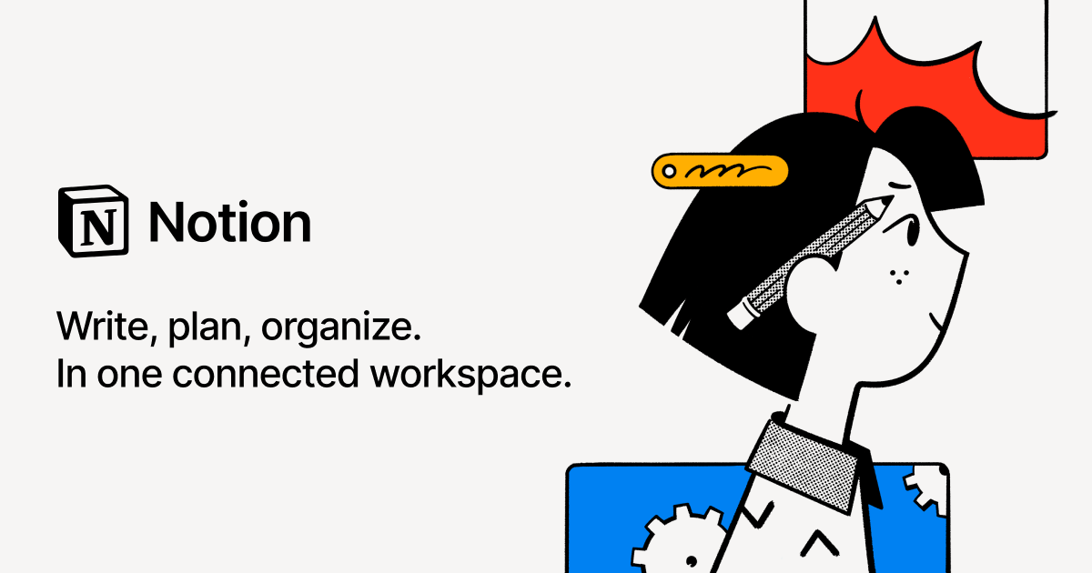 TheTahatAtakor's tweet card. A tool that connects everyday work into one space. It gives you and your teams AI tools—search, writing, note-taking—inside an all-in-one, flexible workspace.