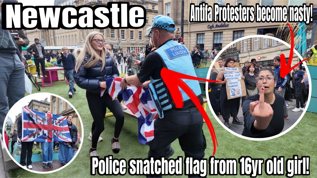 billymooreAPBD's tweet card. NEWCASTLE - Police Threatened Me With Arrest For No Reason! Antifa...