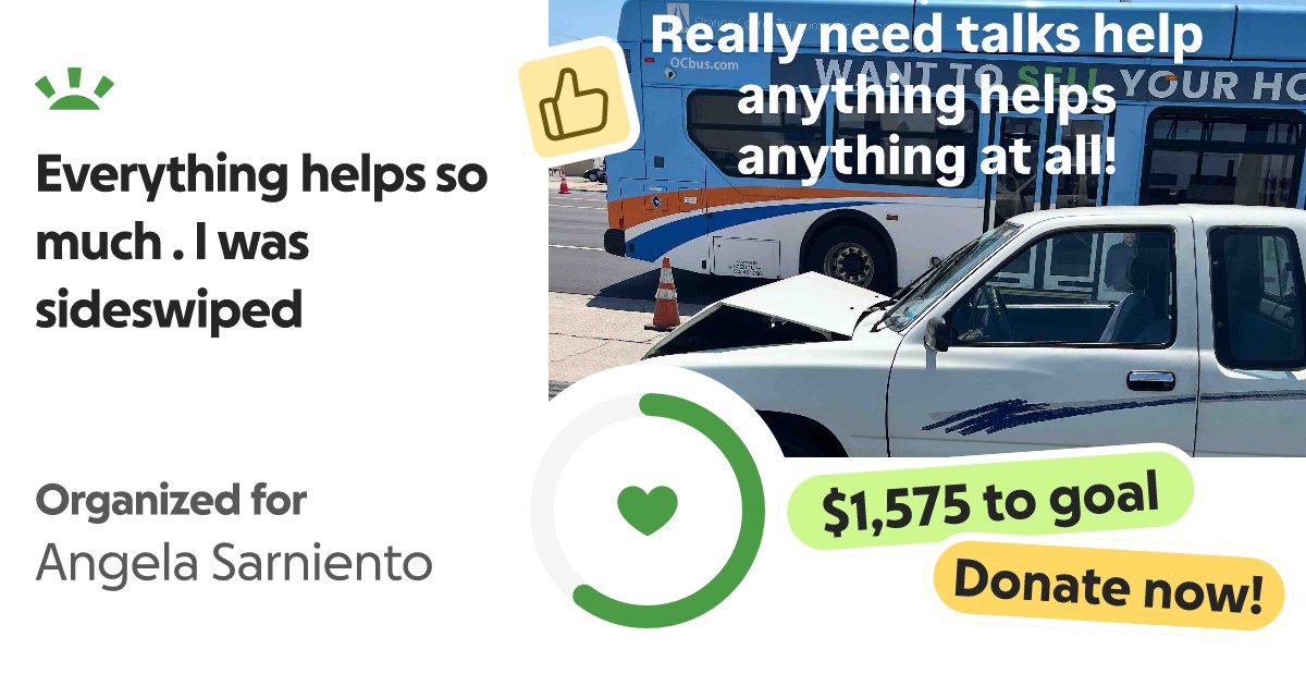 PichardoBenny's tweet card. Last night I was involved in a hit-and-run, and now I have no transporta… Benjamin Pichardo needs your support for Everything helps so much . I was sideswiped