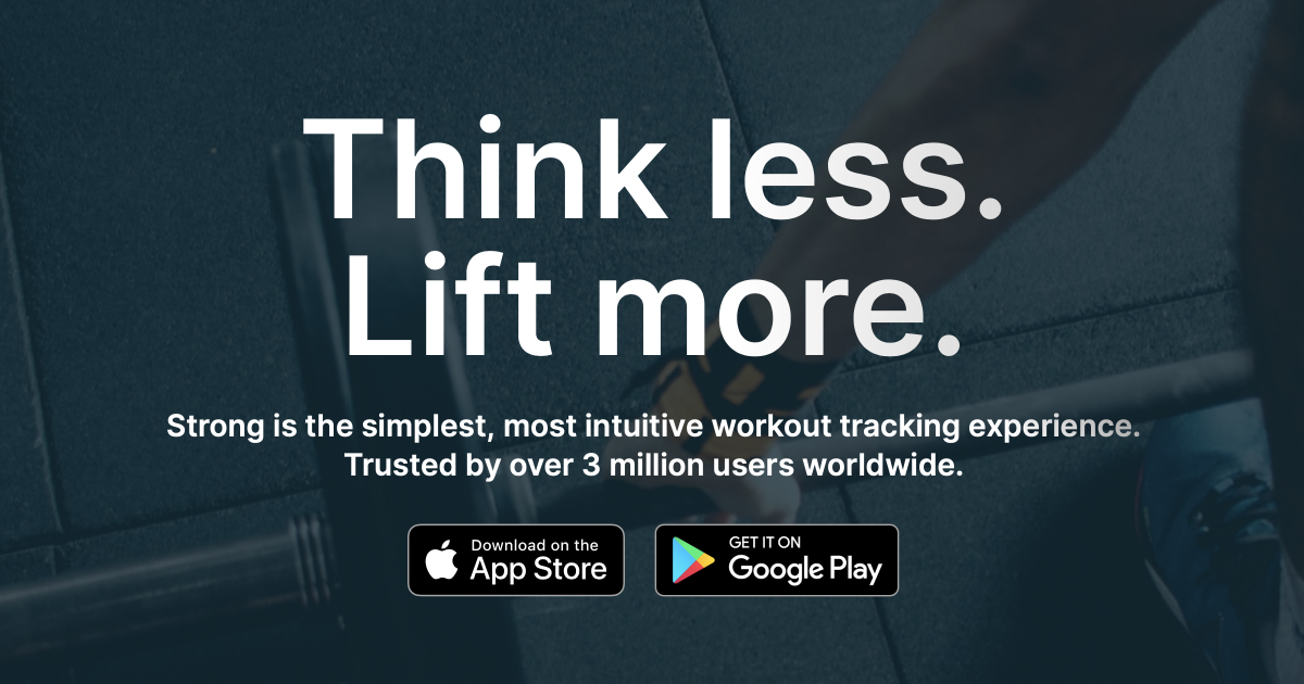 MrDaveFoy's tweet card. Strong is an intuitive, easy to use workout tracker and strength training planner, trusted by more than 3 million people to help them stay on track in the gym.