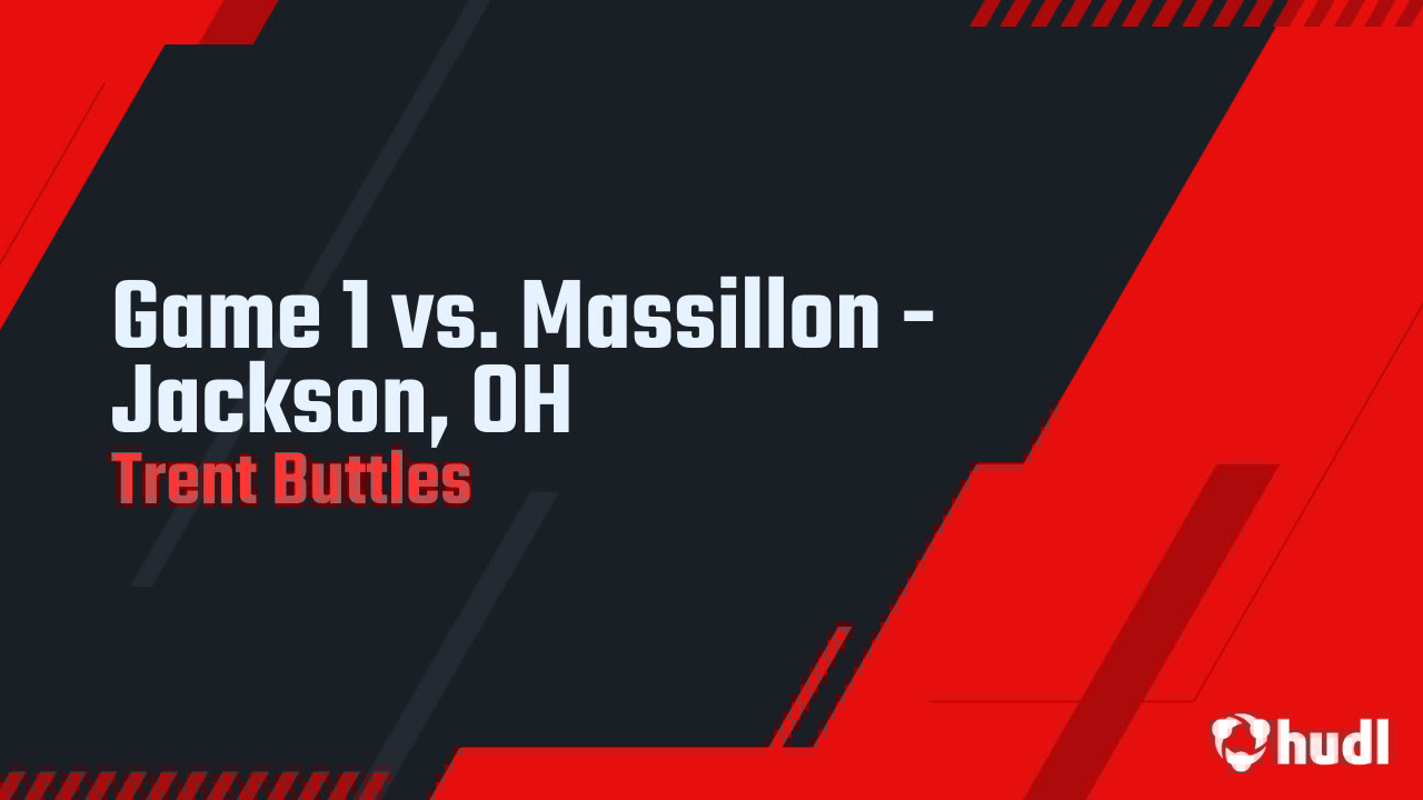 The_Tbuttles1's tweet card. Game 1 vs. Massillon - Jackson, OH