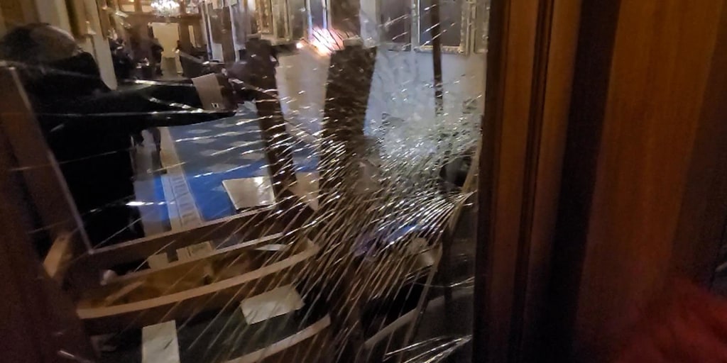 kevintech807's tweet card. Video licensed from a self-described civil rights activist shows the fatal shooting of Ashli Babbitt in the Capitol on Jan. 6, 2021.