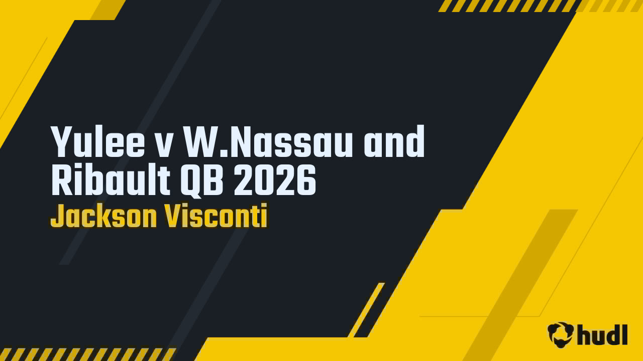 JacksonVisconti's tweet card. Yulee v W.Nassau and Ribault QB 2026